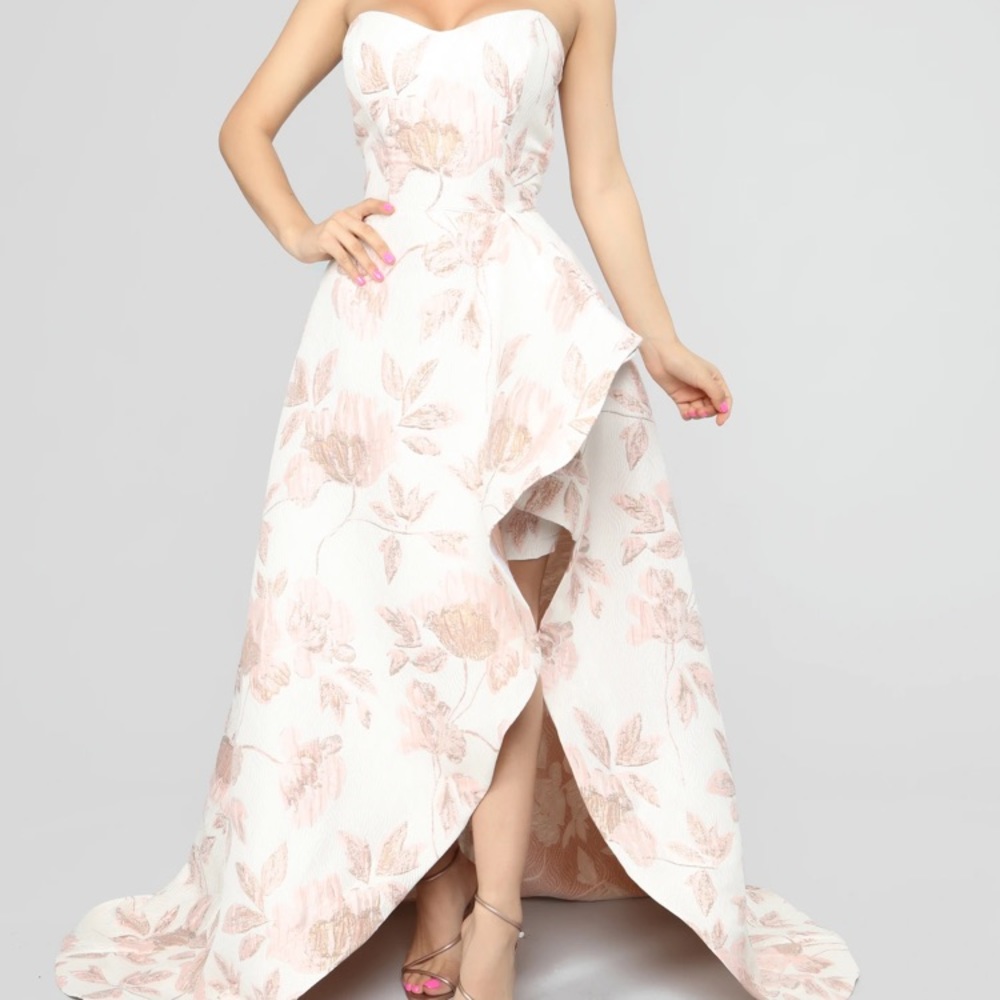 Living High Society Slit Gown - Pink